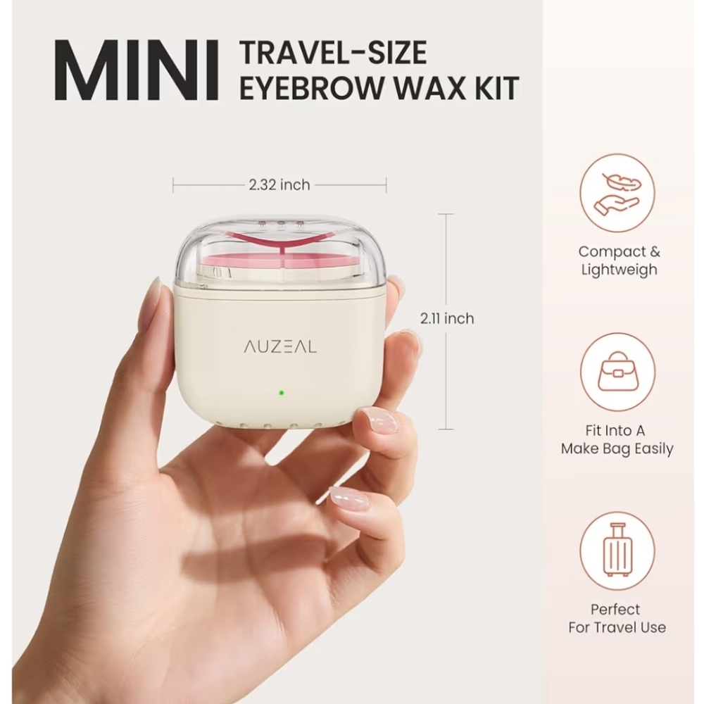 Auzeal Mini Travel-Size Eyebrow Wax Kit